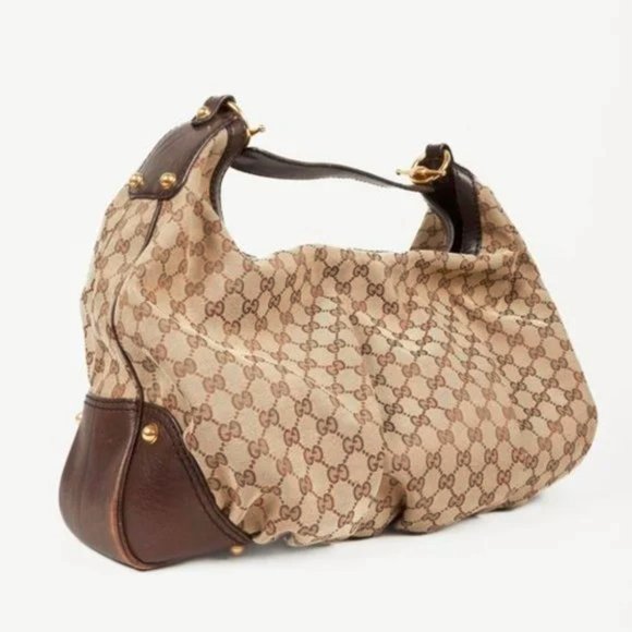 Gucci Jockey Supreme Canvas Large Hobo Bag - Picture 2 of 10